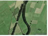 Luftbild der landschaftsprägenden Pappelreihe